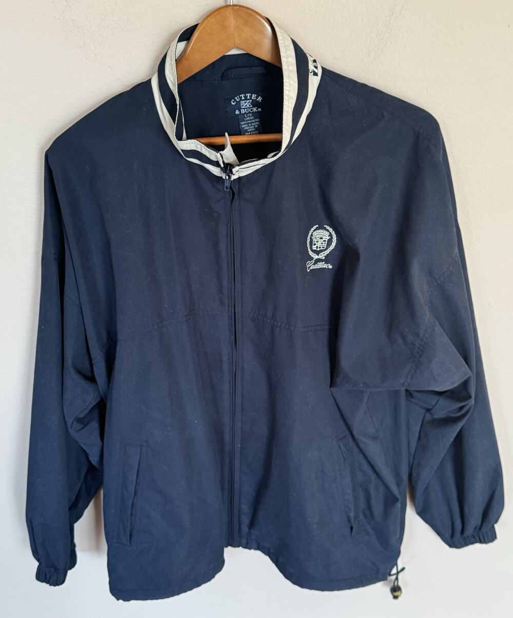 Women’s Cutter & Buck Cadillac Logo Full Zip Jacket Size L